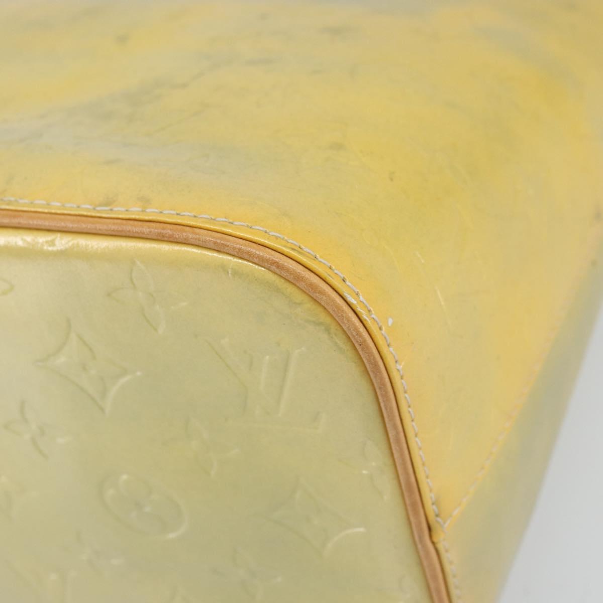 LOUIS VUITTON Monogram Vernis Houston Hand Bag Gris M91053 LV Auth 169224