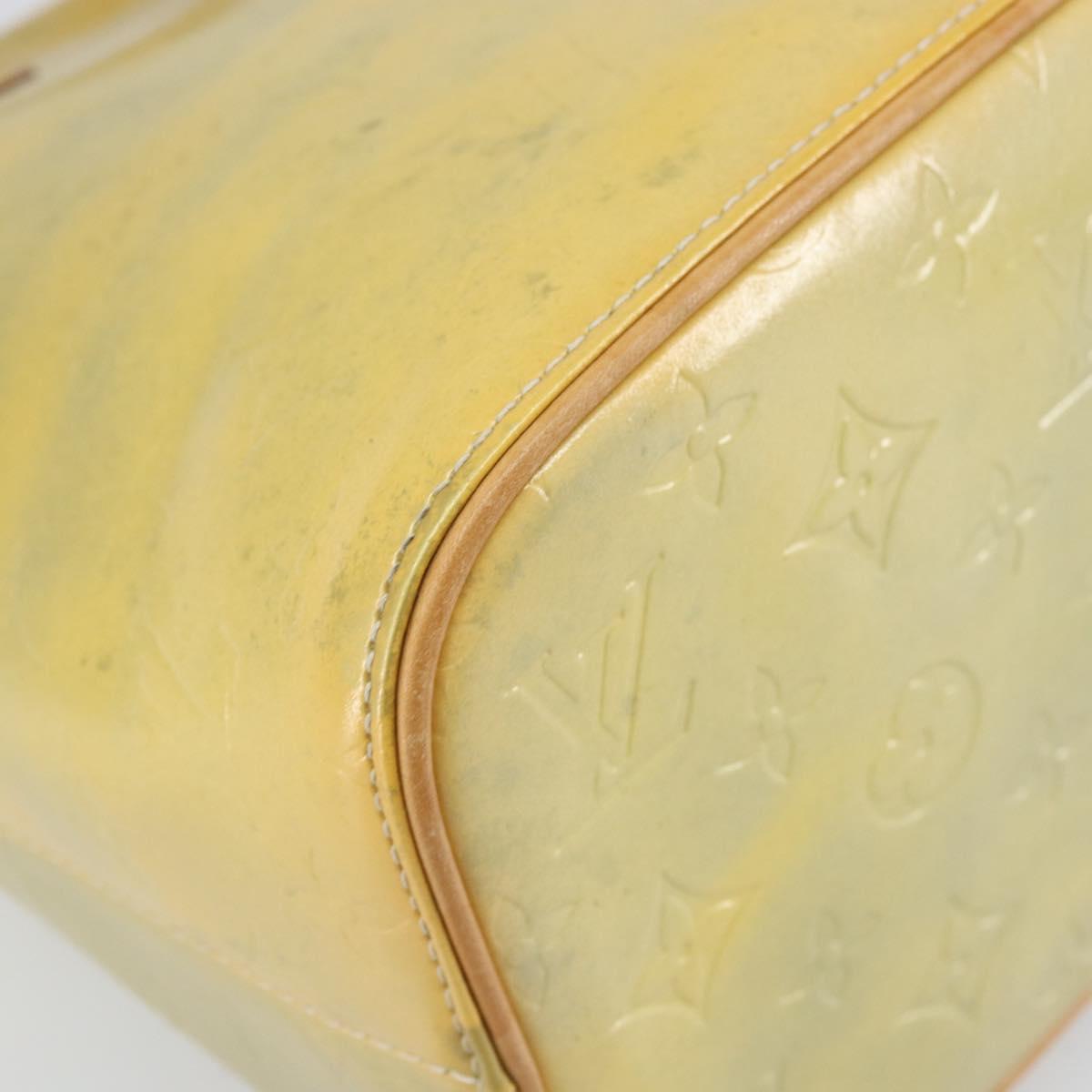 LOUIS VUITTON Monogram Vernis Houston Hand Bag Gris M91053 LV Auth 169224