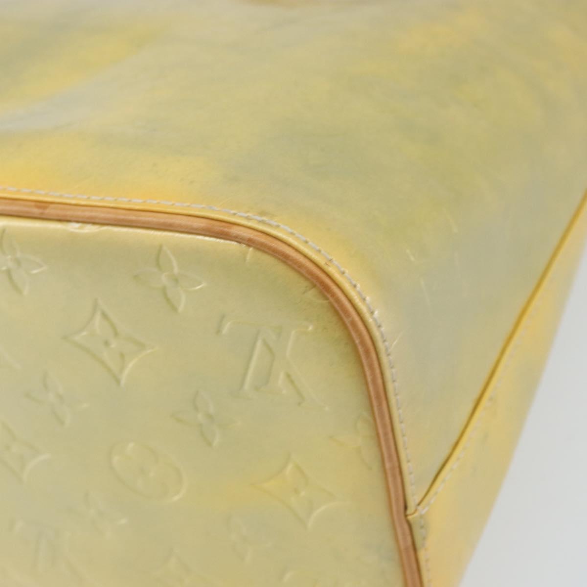 LOUIS VUITTON Monogram Vernis Houston Hand Bag Gris M91053 LV Auth 169224