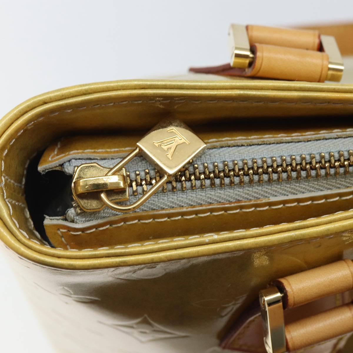 LOUIS VUITTON Monogram Vernis Houston Hand Bag Gris M91053 LV Auth 169224