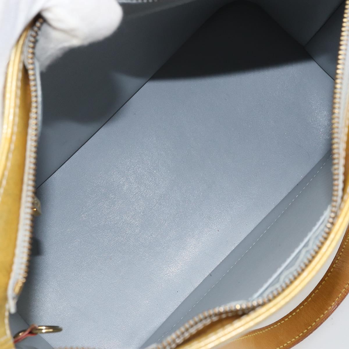 LOUIS VUITTON Monogram Vernis Houston Hand Bag Gris M91053 LV Auth 169224