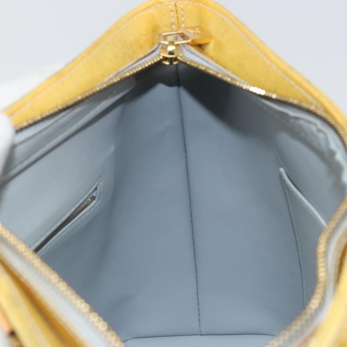 LOUIS VUITTON Monogram Vernis Houston Hand Bag Gris M91053 LV Auth 169224