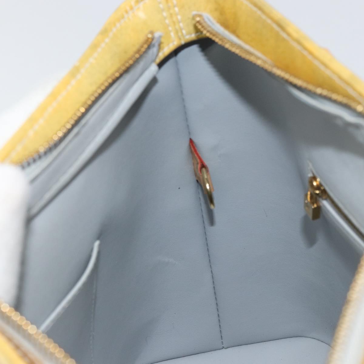 LOUIS VUITTON Monogram Vernis Houston Hand Bag Gris M91053 LV Auth 169224