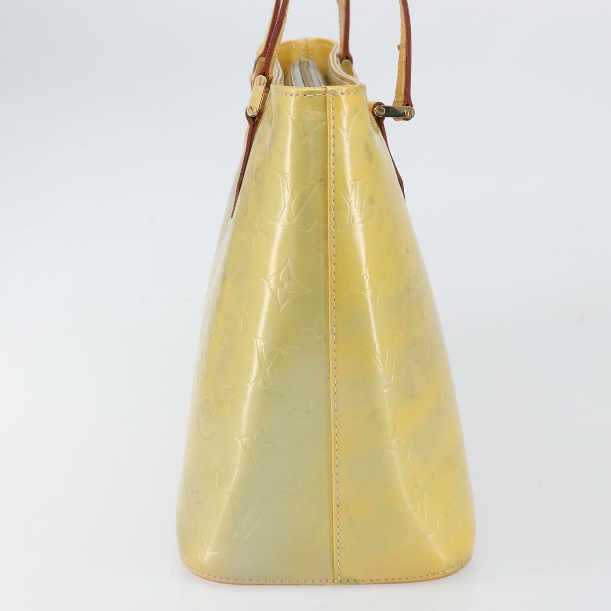 LOUIS VUITTON Monogram Vernis Houston Hand Bag Gris M91053 LV Auth 169224