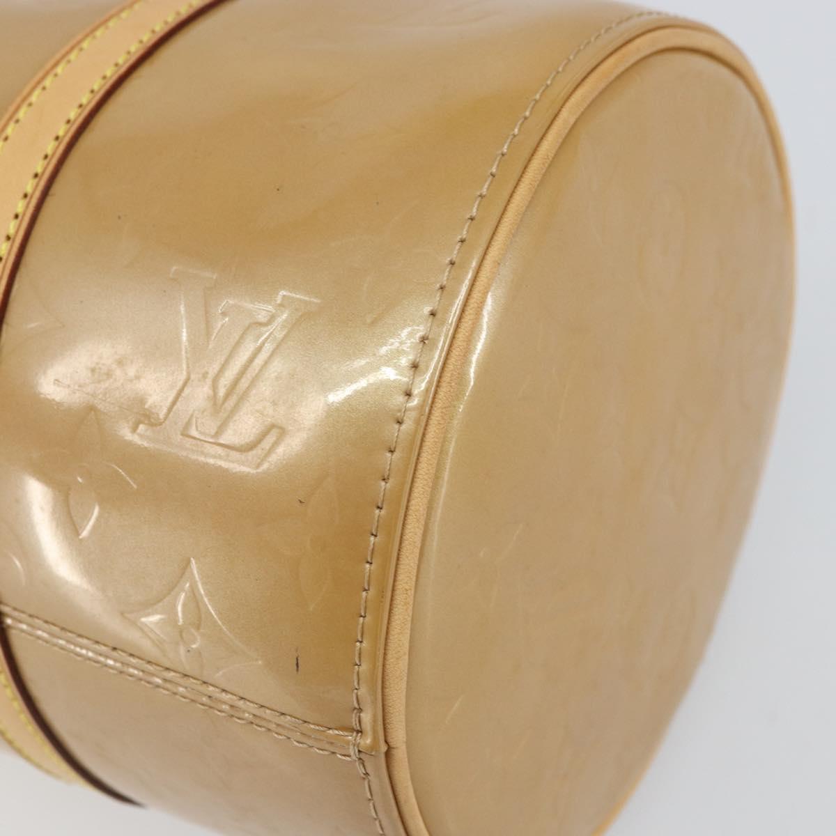 LOUIS VUITTON Monogram Vernis Bedford Hand Bag Noisette M91329 LV Auth 169226