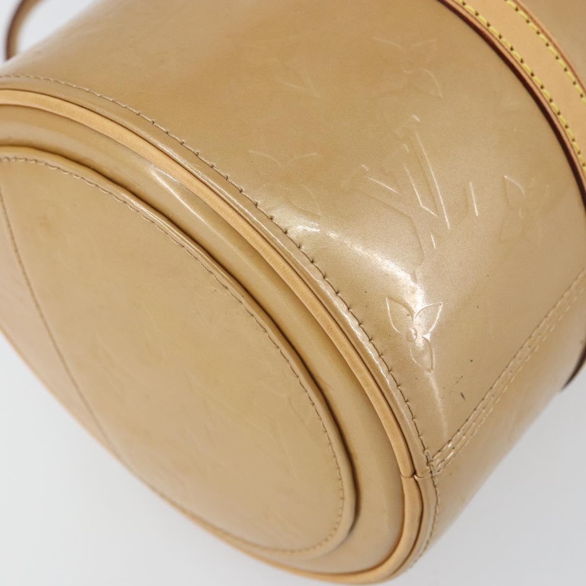 LOUIS VUITTON Monogram Vernis Bedford Hand Bag Noisette M91329 LV Auth 169226