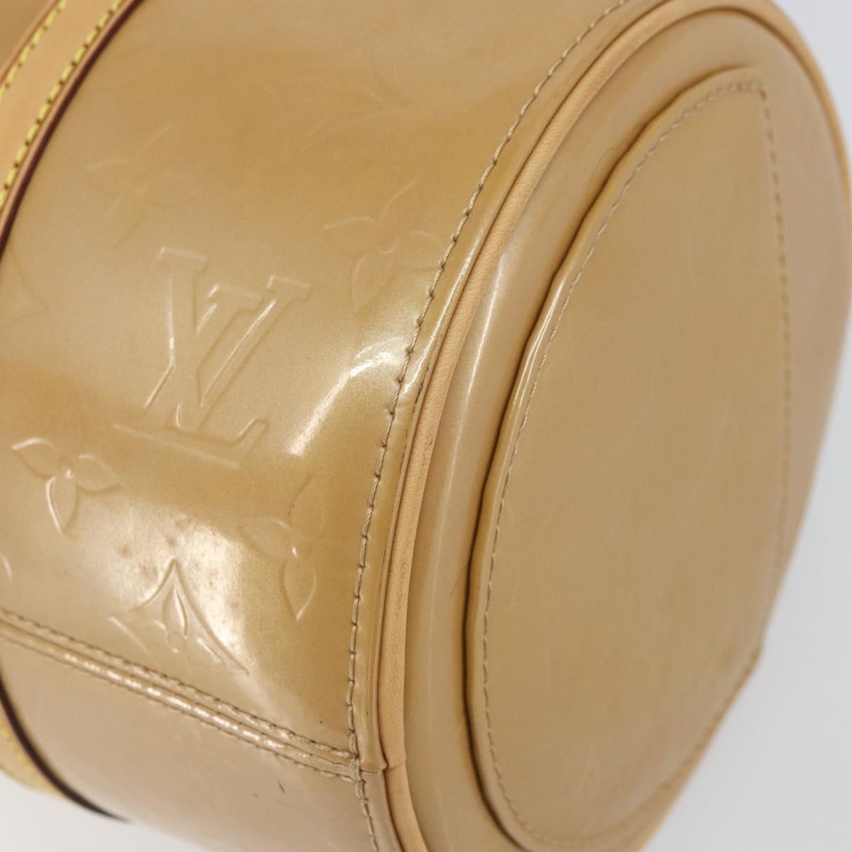 LOUIS VUITTON Monogram Vernis Bedford Hand Bag Noisette M91329 LV Auth 169226