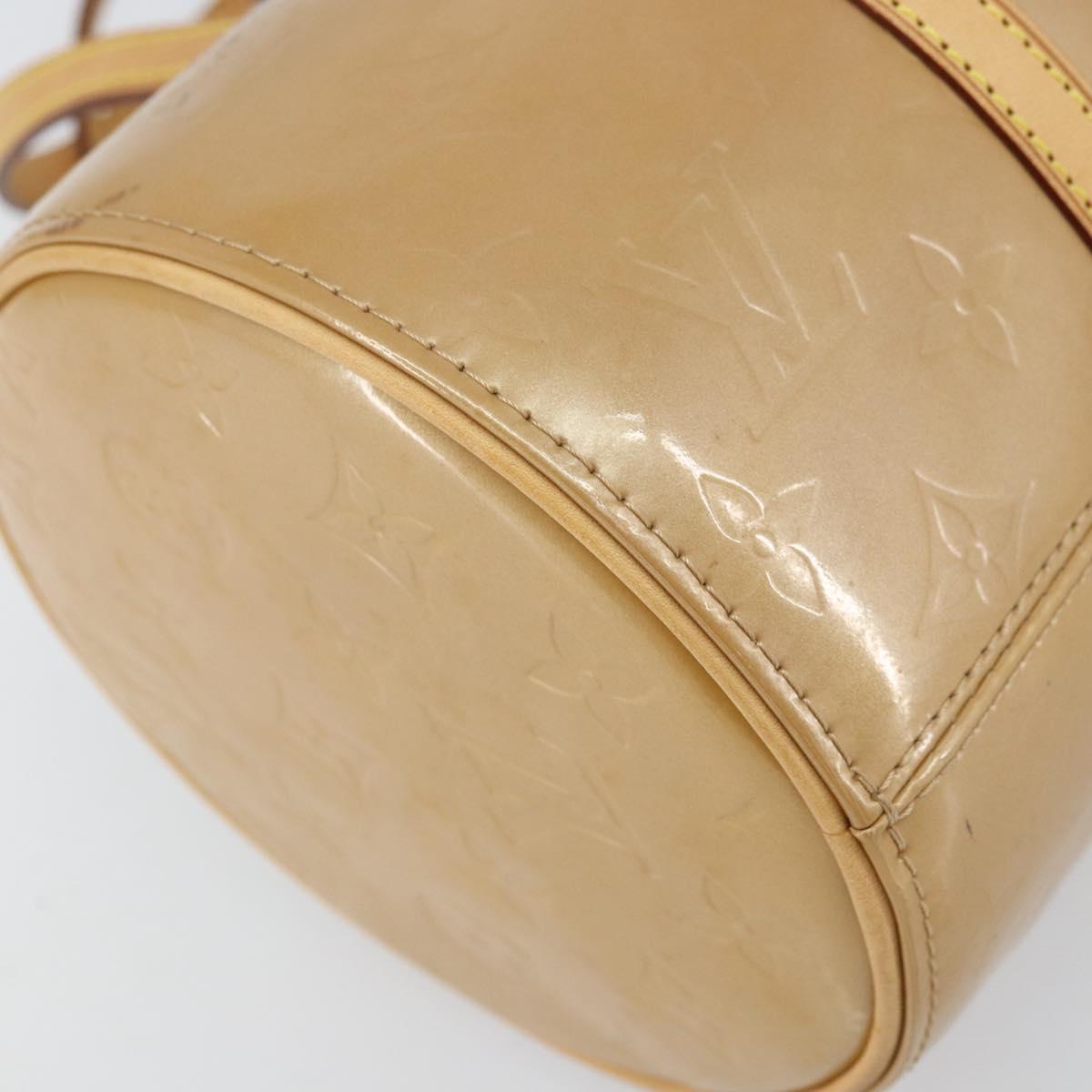 LOUIS VUITTON Monogram Vernis Bedford Hand Bag Noisette M91329 LV Auth 169226