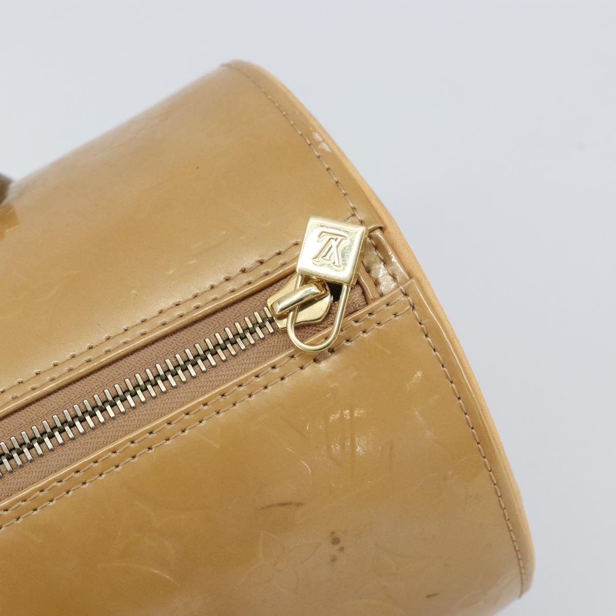 LOUIS VUITTON Monogram Vernis Bedford Hand Bag Noisette M91329 LV Auth 169226