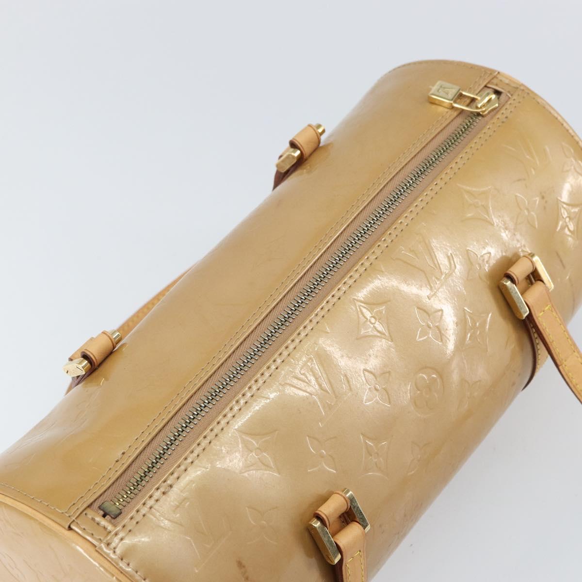 LOUIS VUITTON Monogram Vernis Bedford Hand Bag Noisette M91329 LV Auth 169226