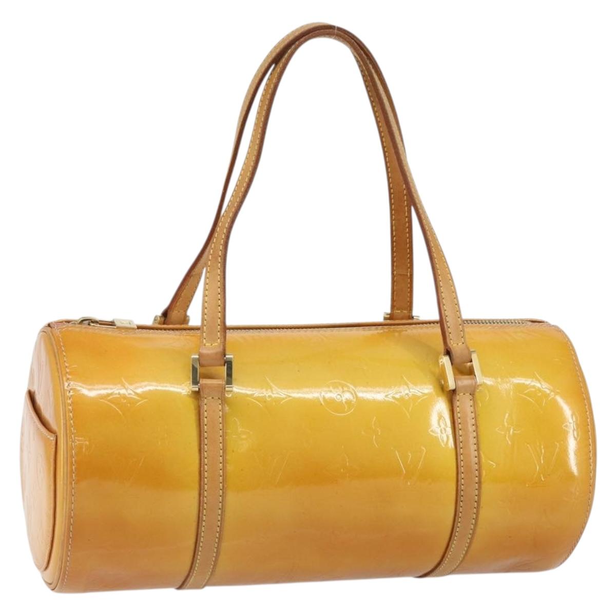 LOUIS VUITTON Monogram Vernis Bedford Hand Bag Beige M91006 LV Auth 169227