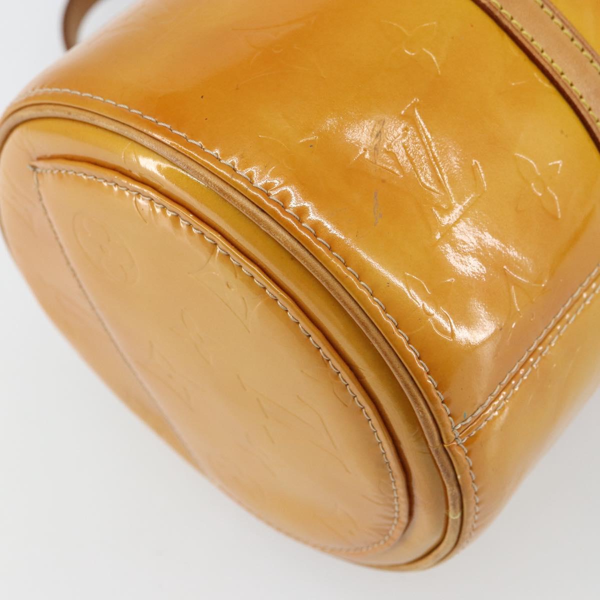 LOUIS VUITTON Monogram Vernis Bedford Hand Bag Beige M91006 LV Auth 169227