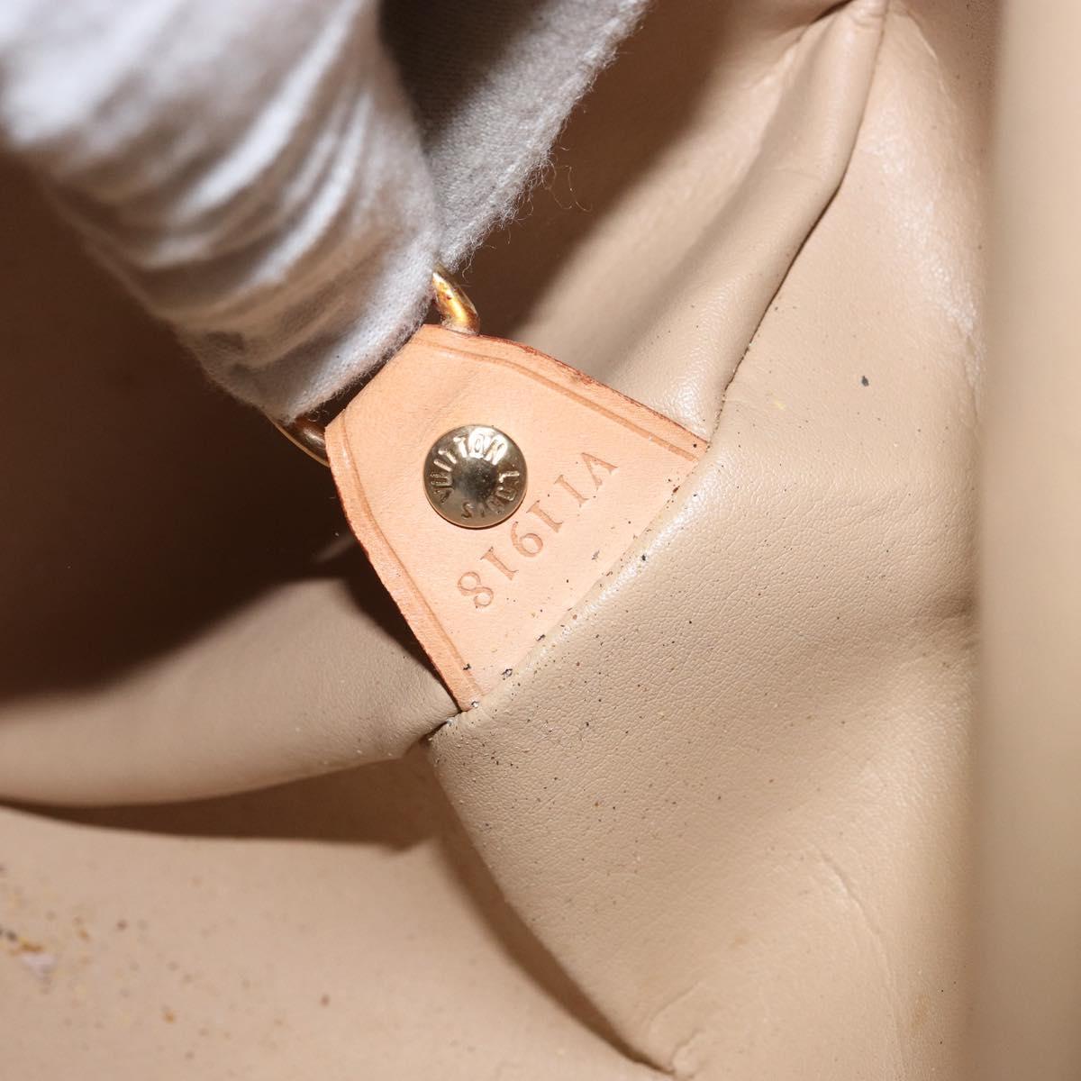 LOUIS VUITTON Monogram Vernis Bedford Hand Bag Beige M91006 LV Auth 169227