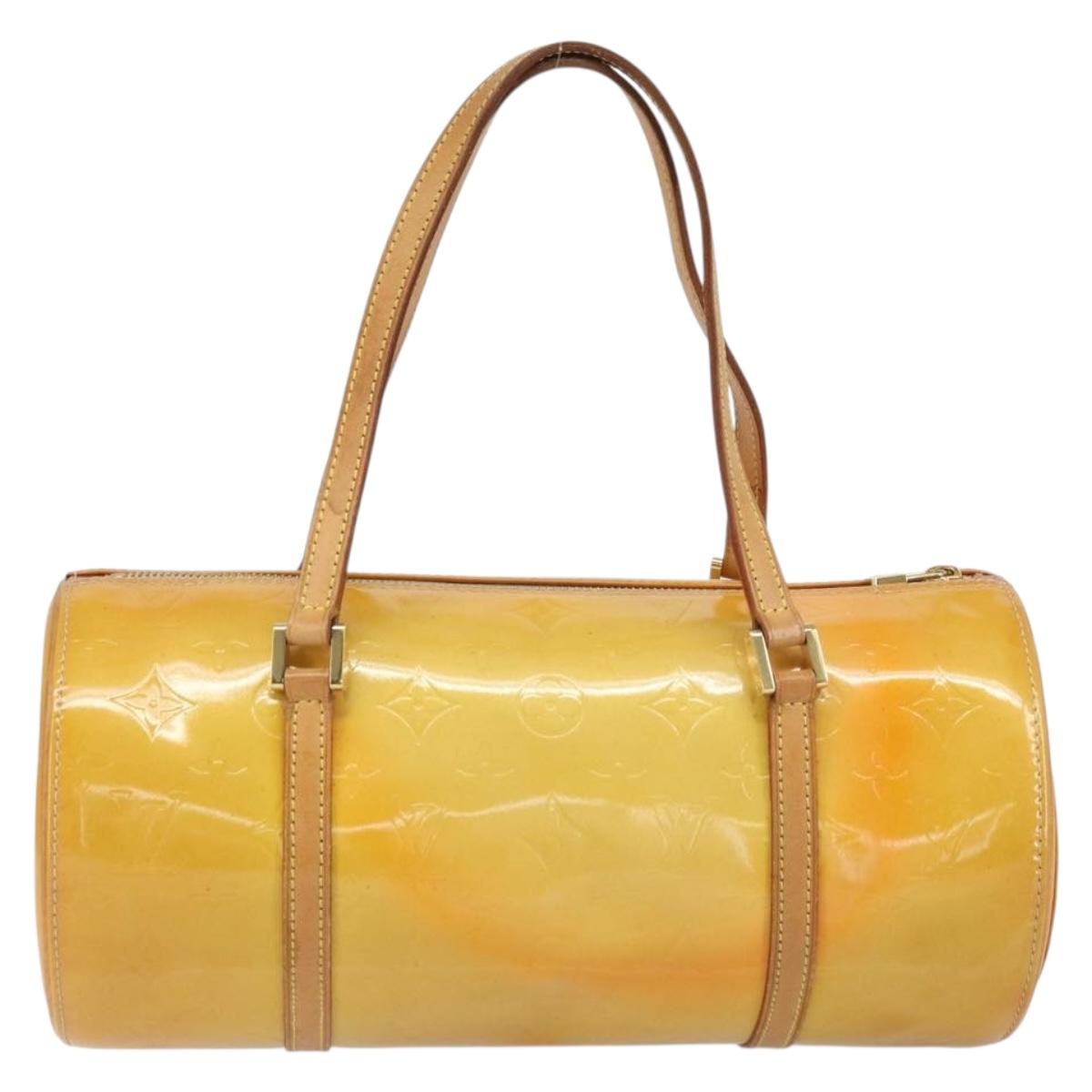 LOUIS VUITTON Monogram Vernis Bedford Hand Bag Beige M91006 LV Auth 169227