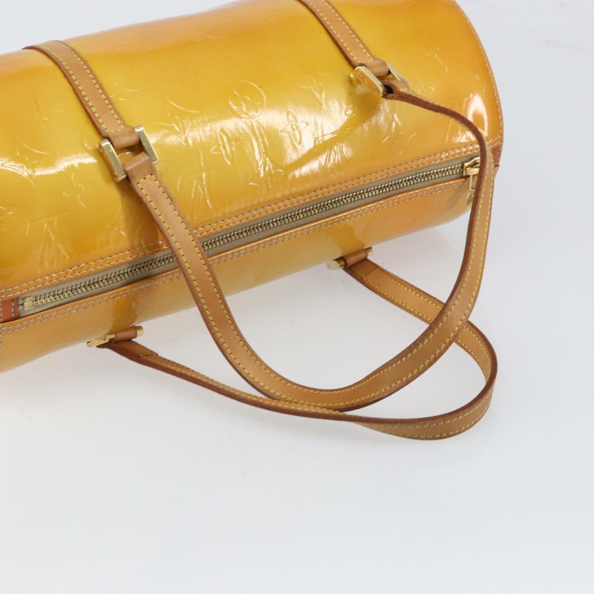 LOUIS VUITTON Monogram Vernis Bedford Hand Bag Beige M91006 LV Auth 169227