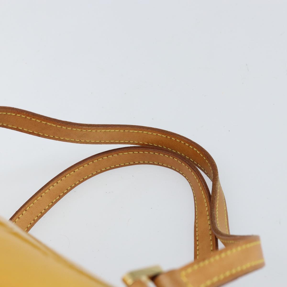 LOUIS VUITTON Monogram Vernis Bedford Hand Bag Beige M91006 LV Auth 169227