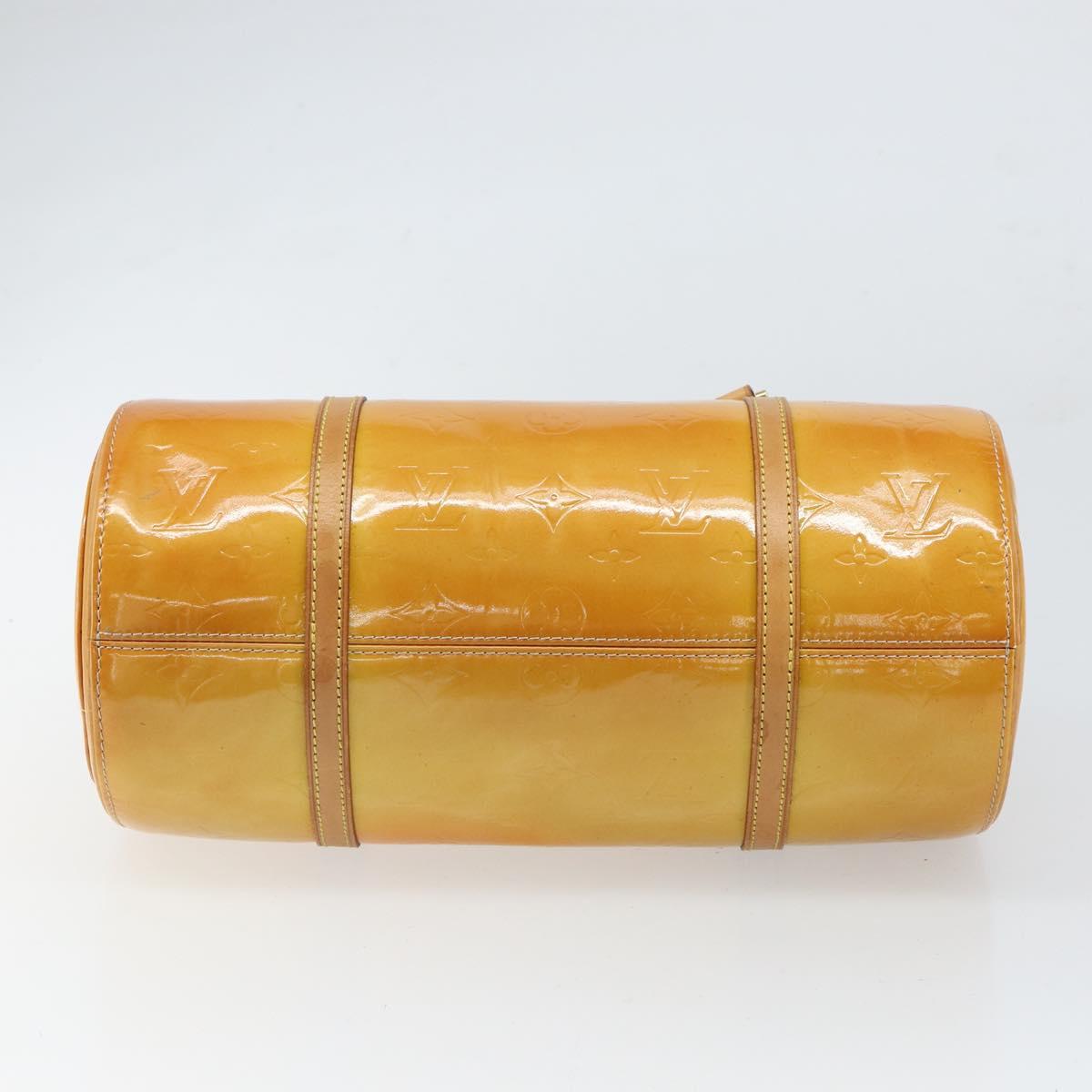 LOUIS VUITTON Monogram Vernis Bedford Hand Bag Beige M91006 LV Auth 169227