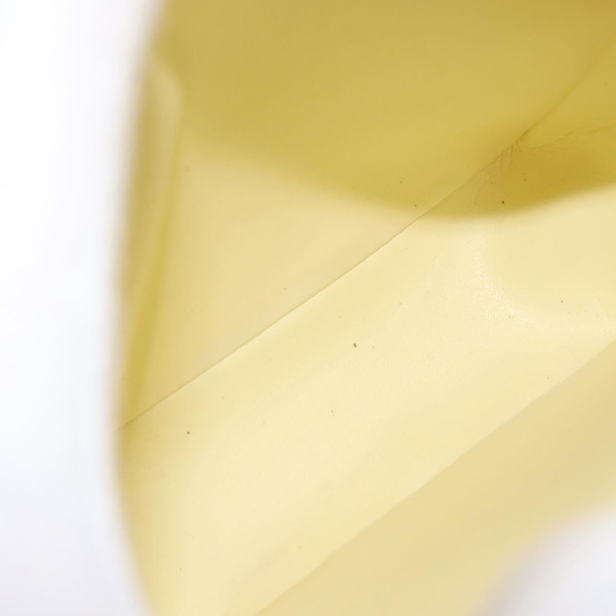 LOUIS VUITTON Monogram Vernis Wooster Bag Lime Yellow M91075 LV Auth 169231