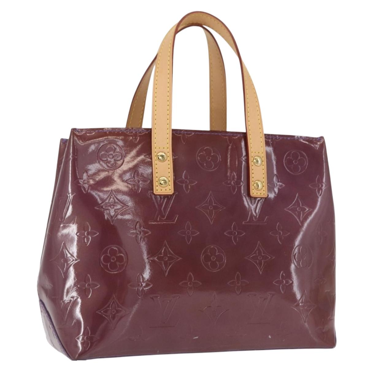 LOUIS VUITTON Monogram Vernis Reade PM Hand Bag Purple Viole M93578 Auth 169233V