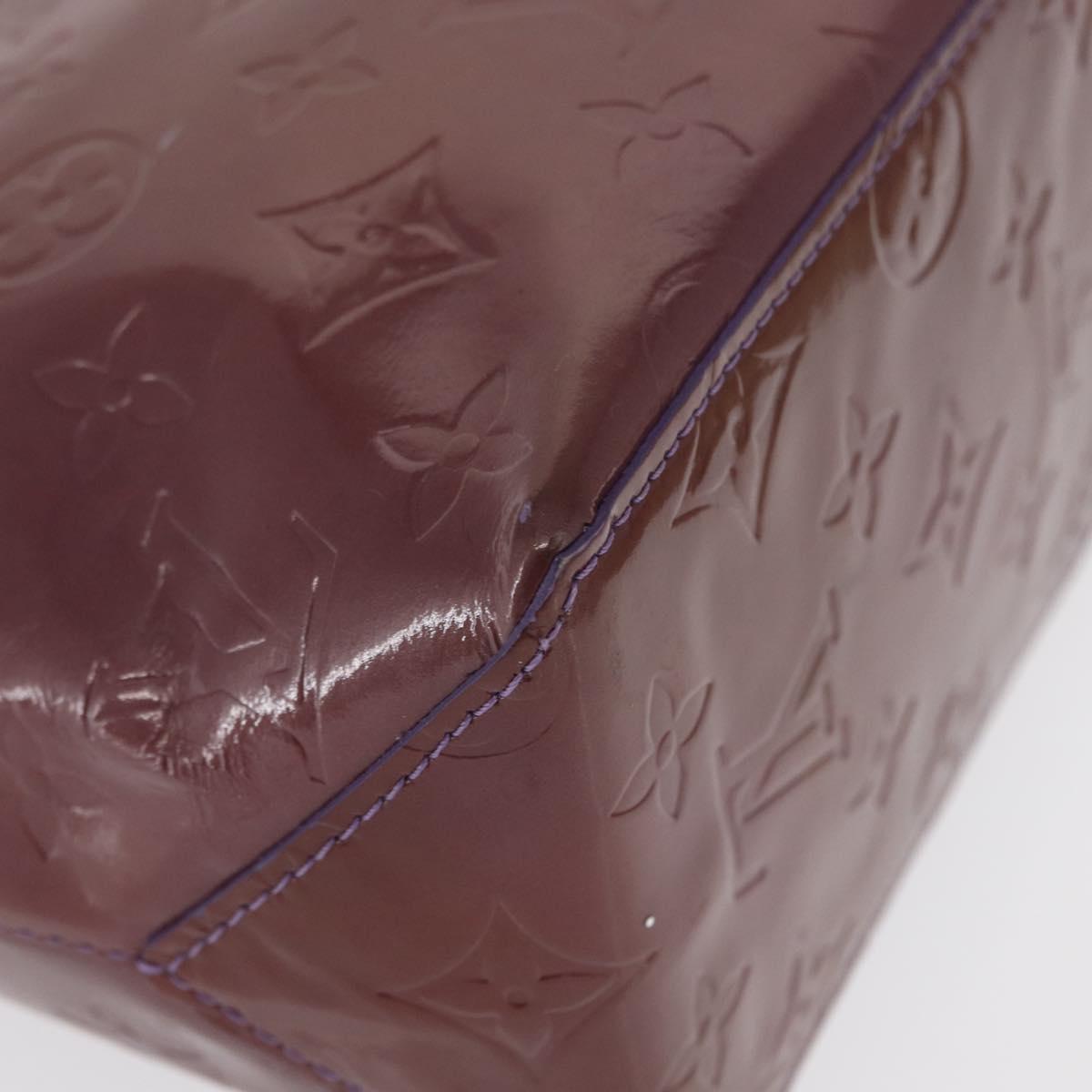 LOUIS VUITTON Monogram Vernis Reade PM Hand Bag Purple Viole M93578 Auth 169233V