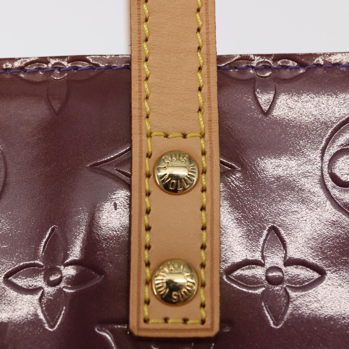 LOUIS VUITTON Monogram Vernis Reade PM Hand Bag Purple Viole M93578 Auth 169233V