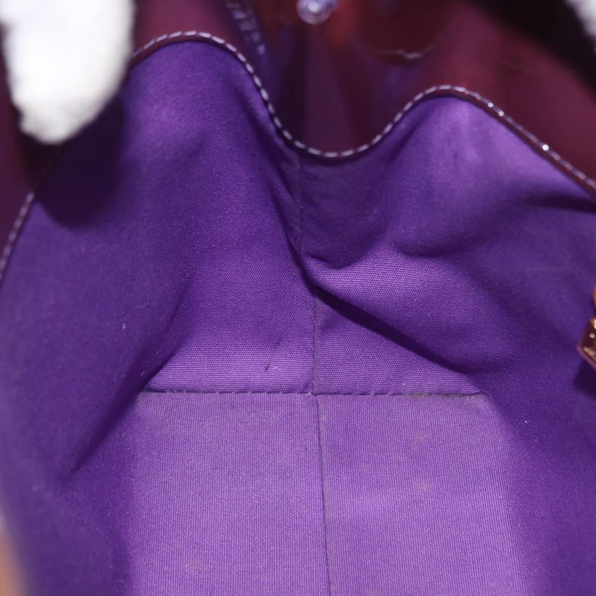 LOUIS VUITTON Monogram Vernis Reade PM Hand Bag Purple Viole M93578 Auth 169233V