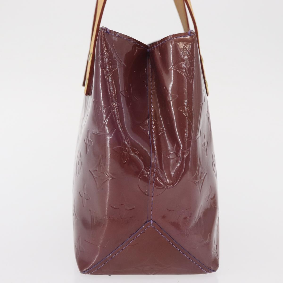 LOUIS VUITTON Monogram Vernis Reade PM Hand Bag Purple Viole M93578 Auth 169233V