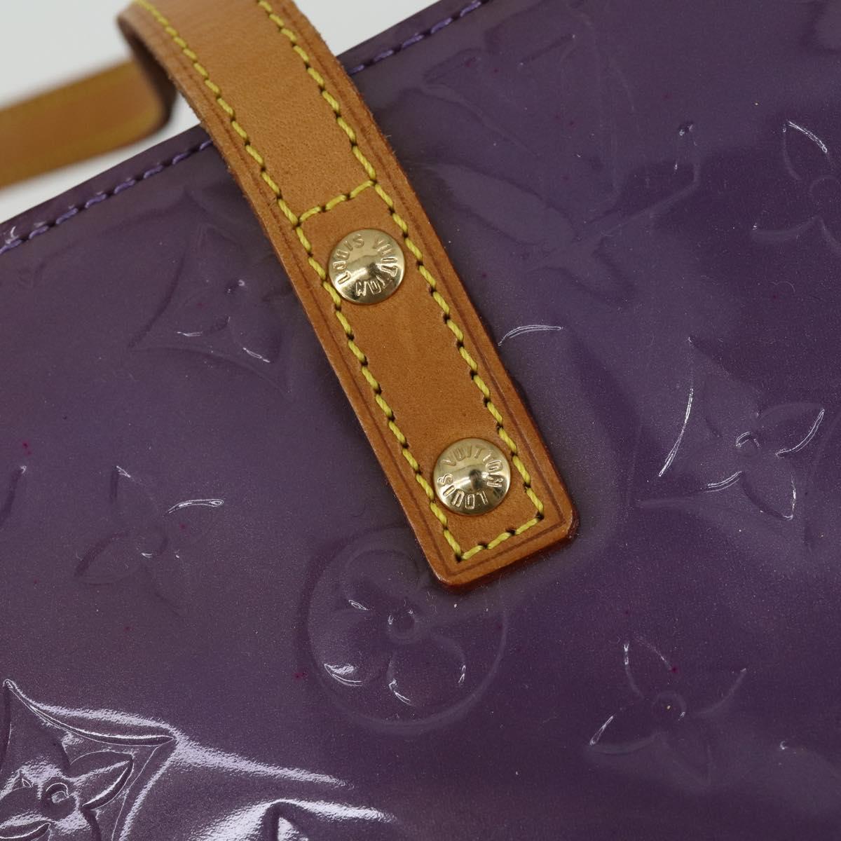 LOUIS VUITTON Monogram Vernis Reade GM Tote Bag Purple M91085 LV Auth 169236