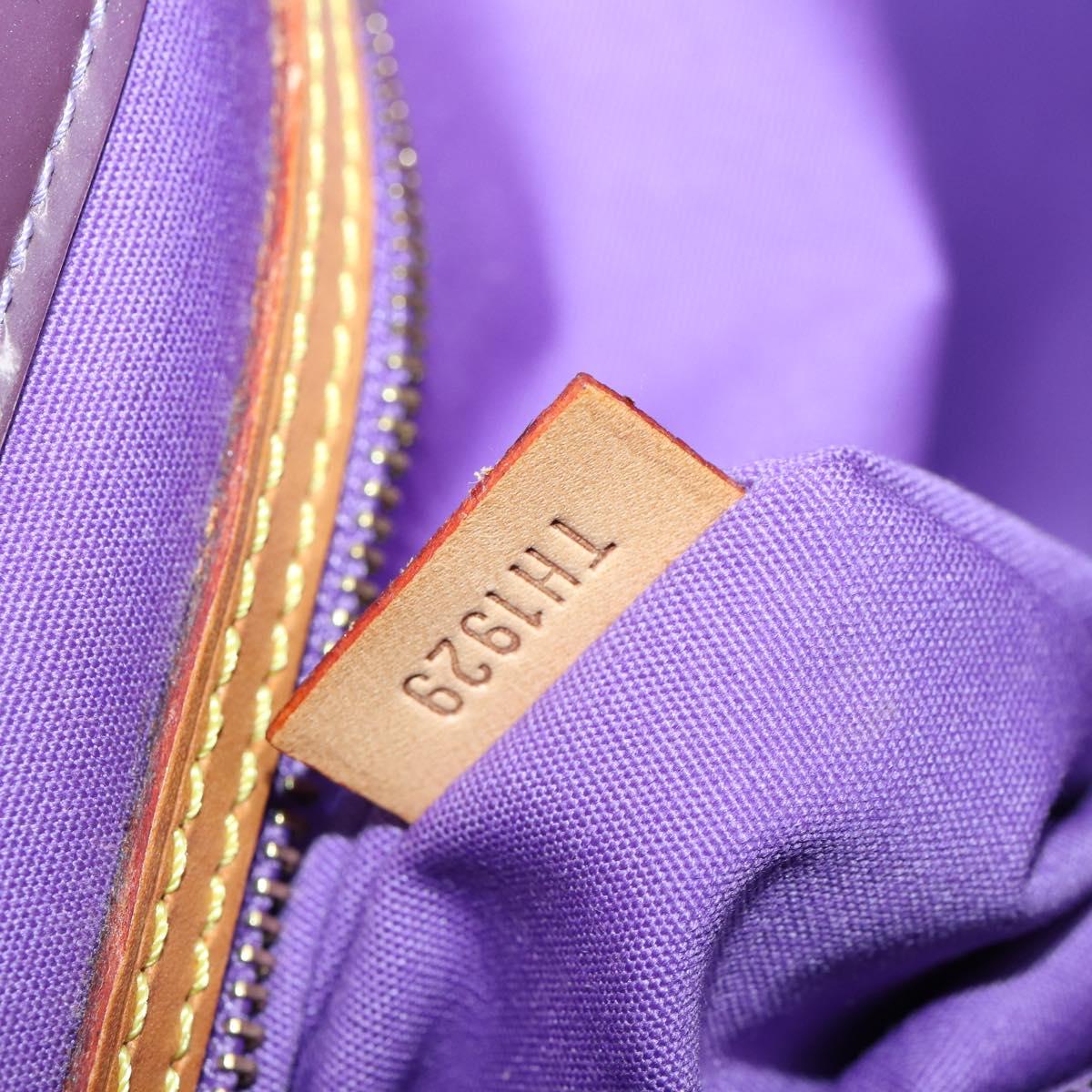 LOUIS VUITTON Monogram Vernis Reade GM Tote Bag Purple M91085 LV Auth 169236