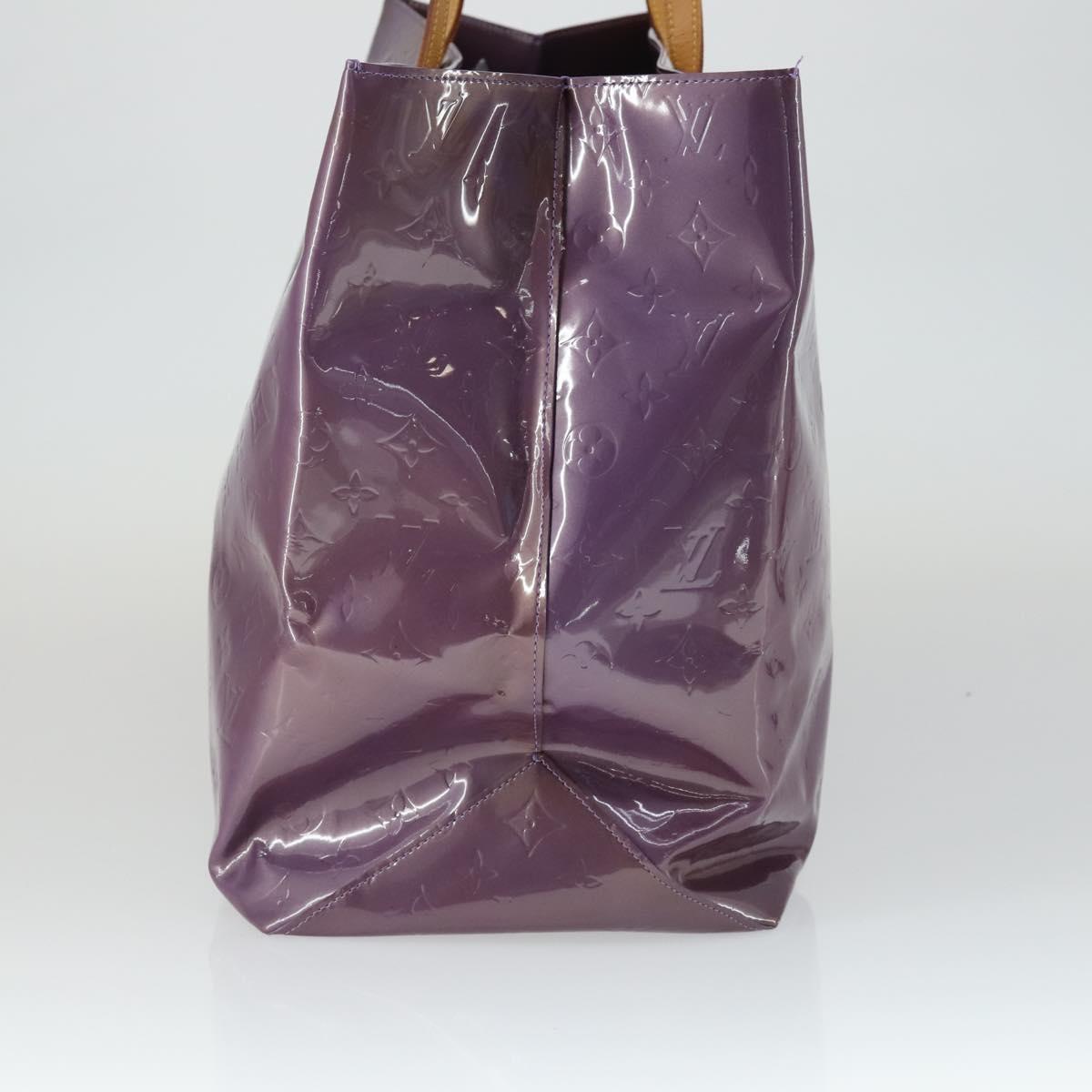 LOUIS VUITTON Monogram Vernis Reade GM Tote Bag Purple M91085 LV Auth 169236