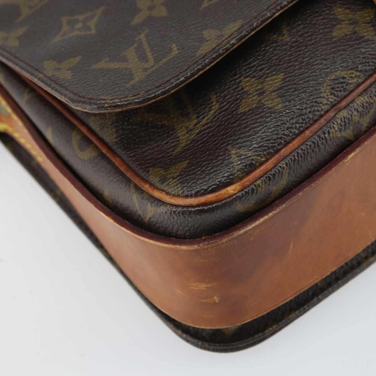 LOUIS VUITTON Monogram Cartouchiere MM Shoulder Bag M51253 LV Auth 169244