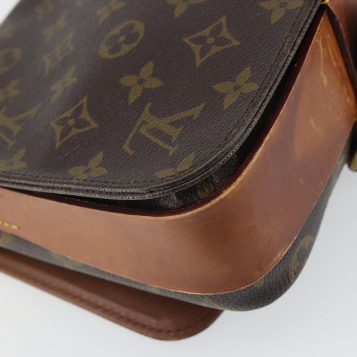 LOUIS VUITTON Monogram Cartouchiere MM Shoulder Bag M51253 LV Auth 169244
