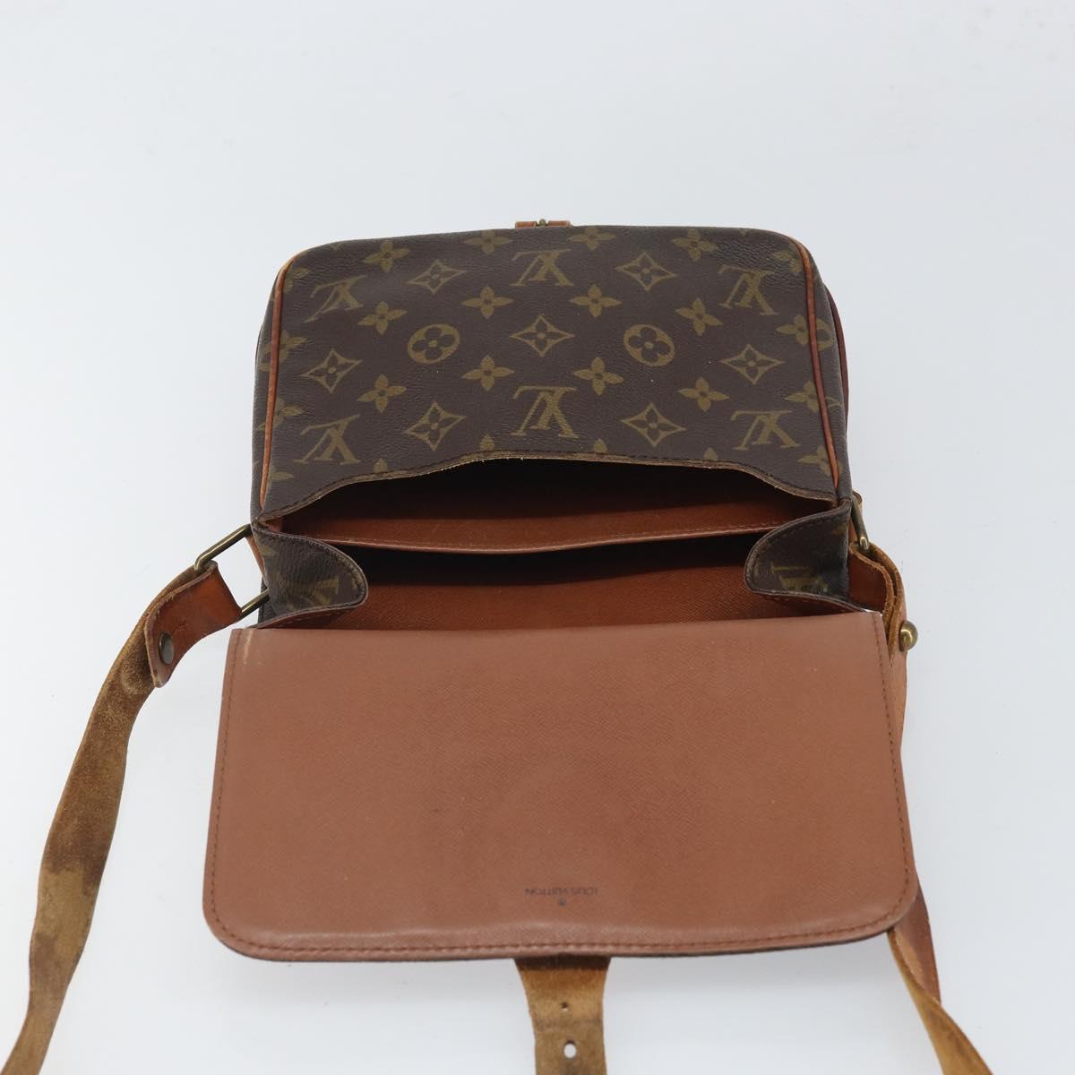LOUIS VUITTON Monogram Cartouchiere MM Shoulder Bag M51253 LV Auth 169244