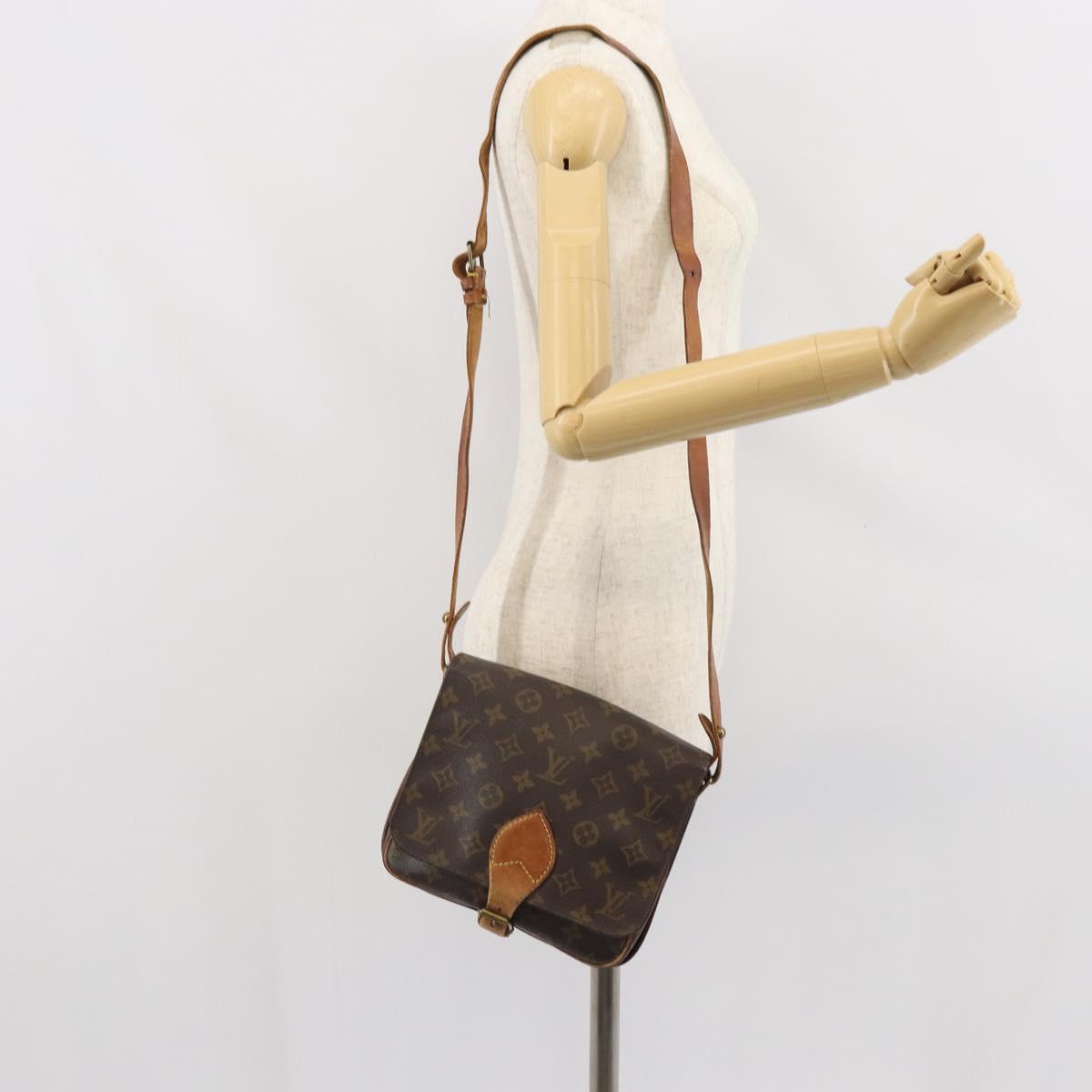 LOUIS VUITTON Monogram Cartouchiere MM Shoulder Bag M51253 LV Auth 169244