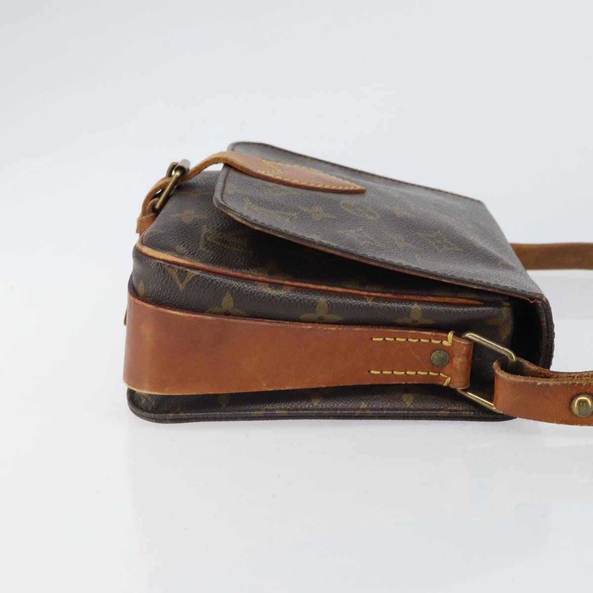LOUIS VUITTON Monogram Cartouchiere MM Shoulder Bag M51253 LV Auth 169244