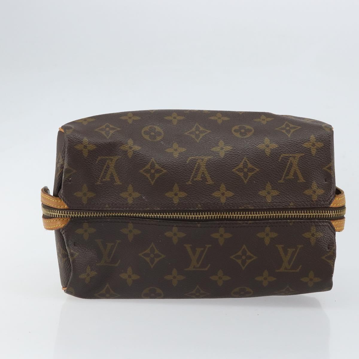 LOUIS VUITTON Monogram Trousse Patte Pression Cosmetic Pouch M47636 Auth 169250
