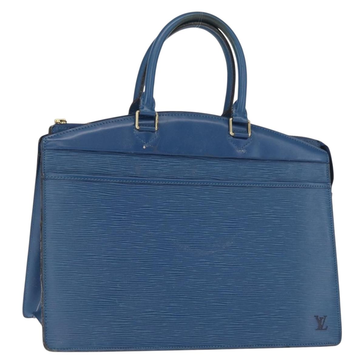 LOUIS VUITTON Epi Riviera Hand Bag Blue M48185 LV Auth 169256