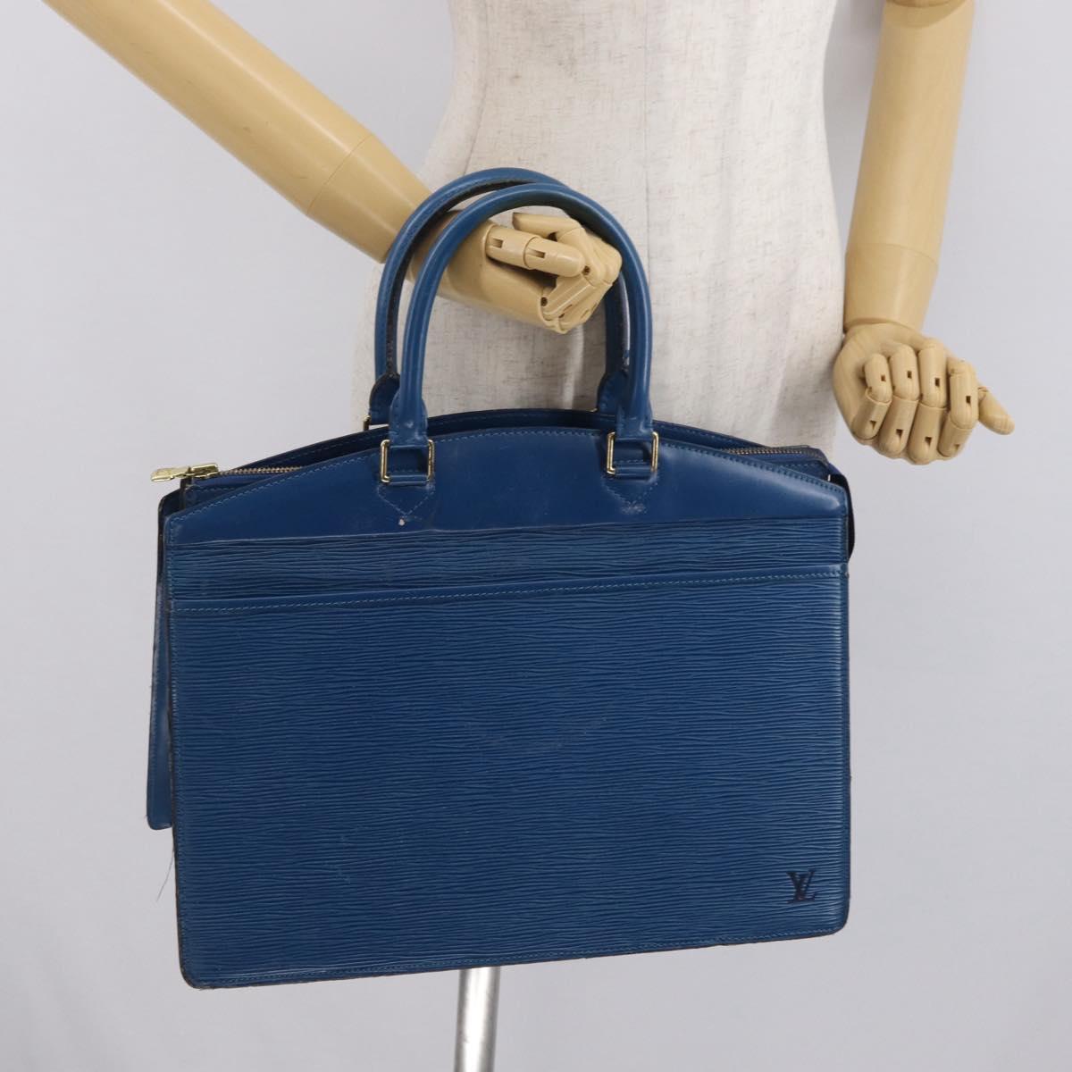 LOUIS VUITTON Epi Riviera Hand Bag Blue M48185 LV Auth 169256