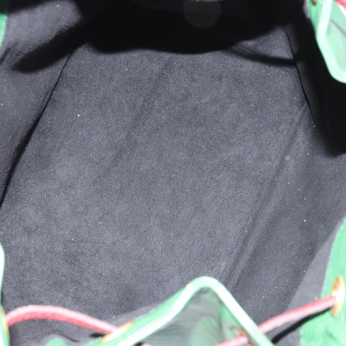 LOUIS VUITTON Epi Petit Noe Shoulder Bag Bicolor Green Red M44147 Auth 169262