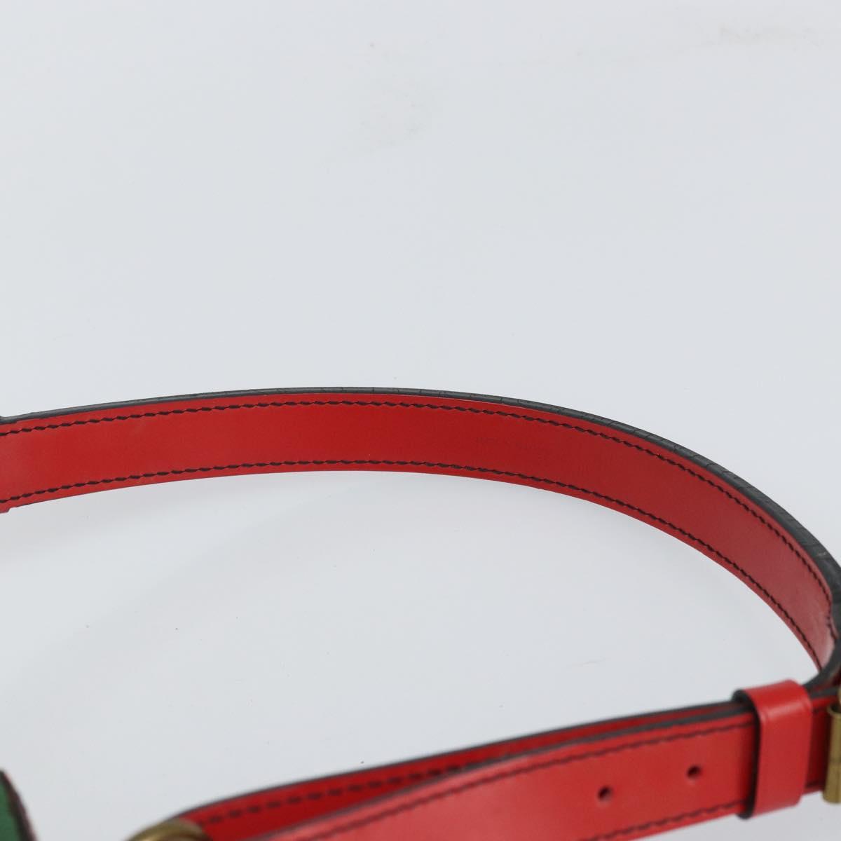 LOUIS VUITTON Epi Petit Noe Shoulder Bag Bicolor Green Red M44147 Auth 169262