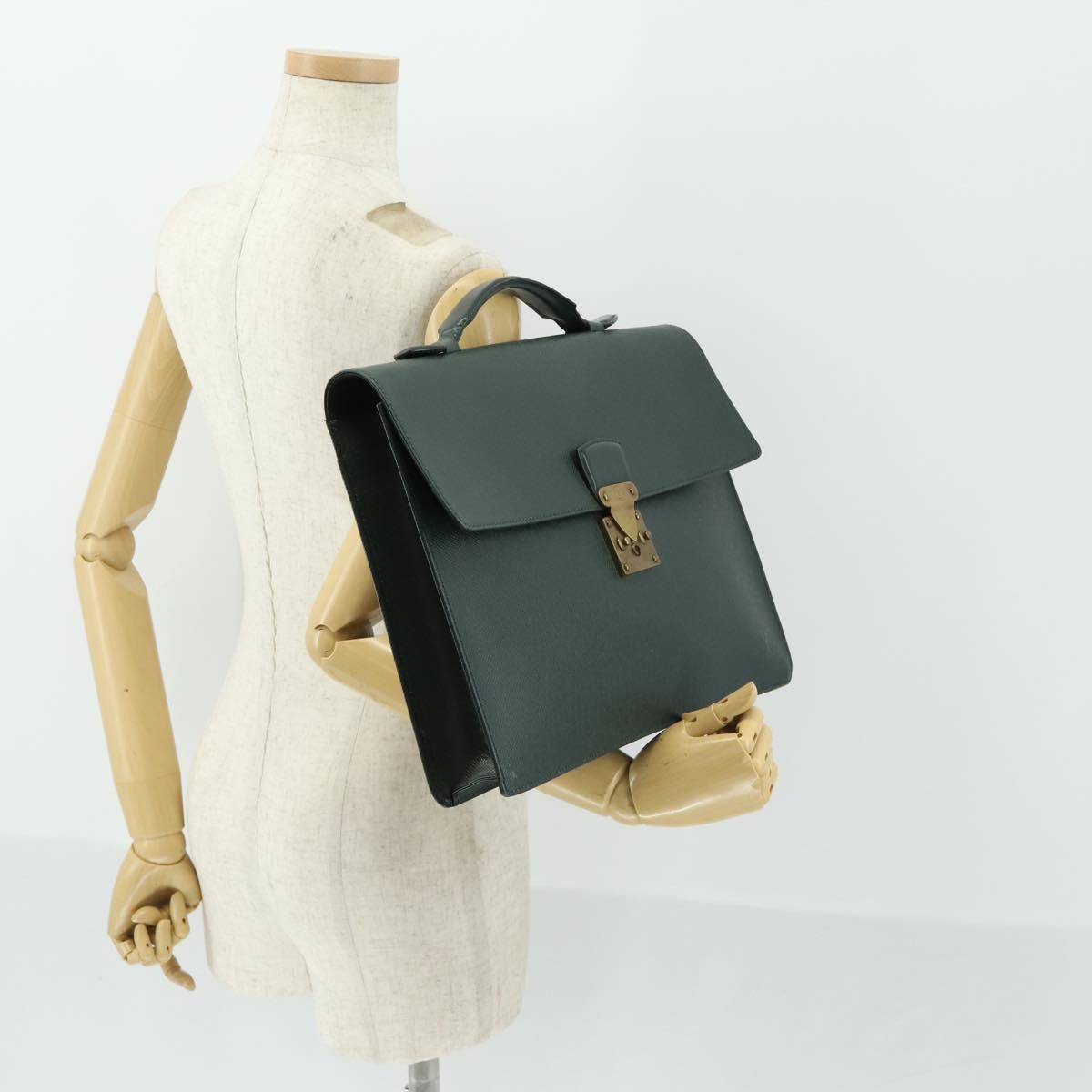 LOUIS VUITTON Taiga Serviette Kourad Business Bag Epicea T16786 LV Auth 169284