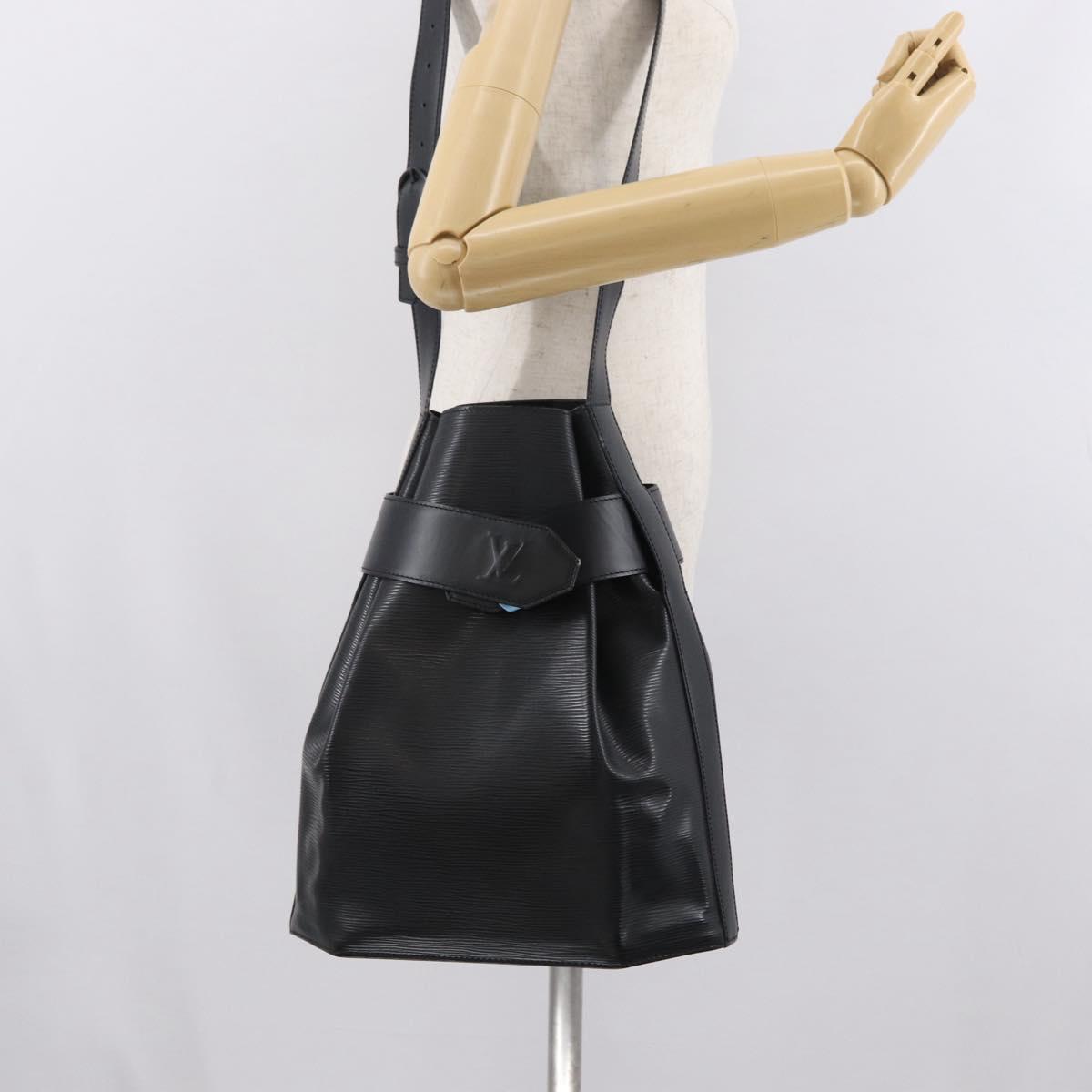 LOUIS VUITTON Epi Sac Depaule GM Shoulder Bag Black M80155 LV Auth 169288