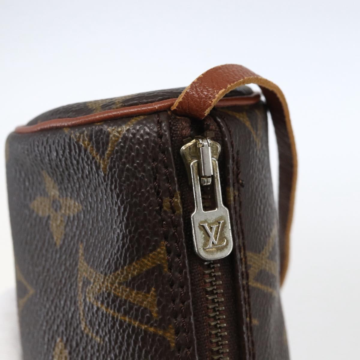 LOUIS VUITTON Monogram Papillon Pouch LV Auth 169308