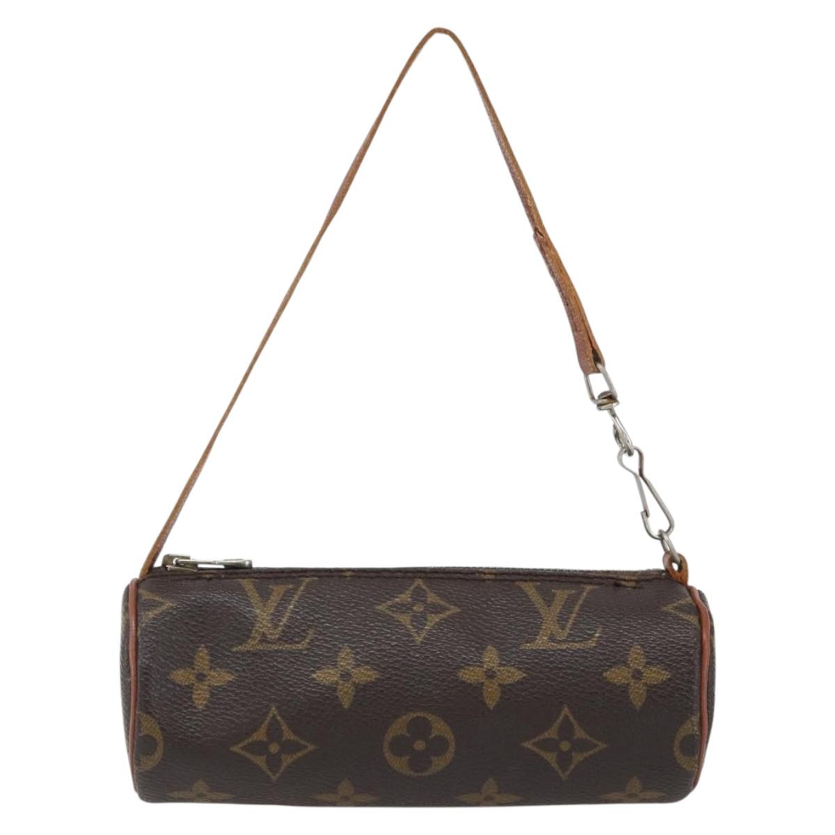 LOUIS VUITTON Monogram Papillon Pouch LV Auth 169308