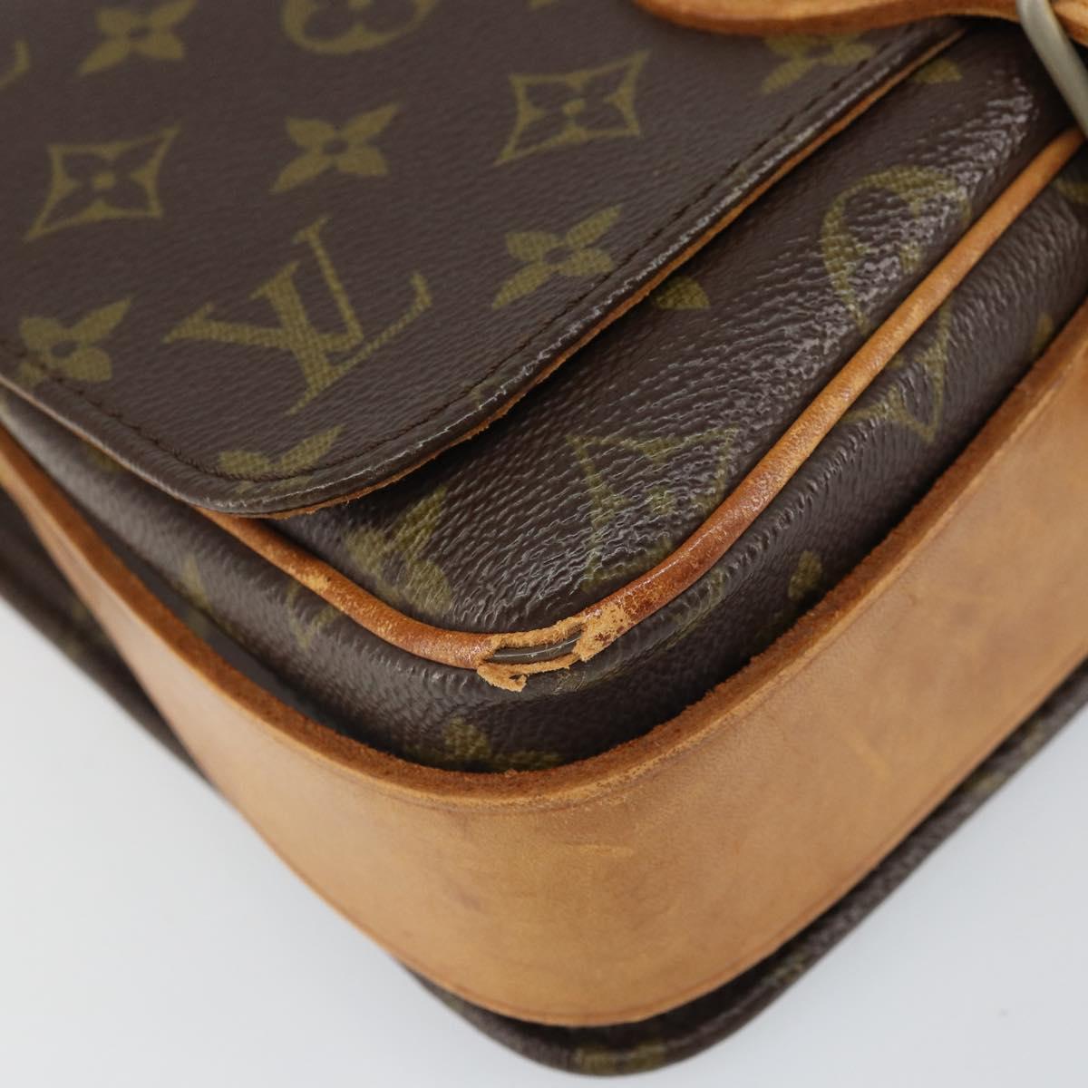 LOUIS VUITTON Monogram Cartouchiere MM Shoulder Bag Vintage M51253 Auth 169330