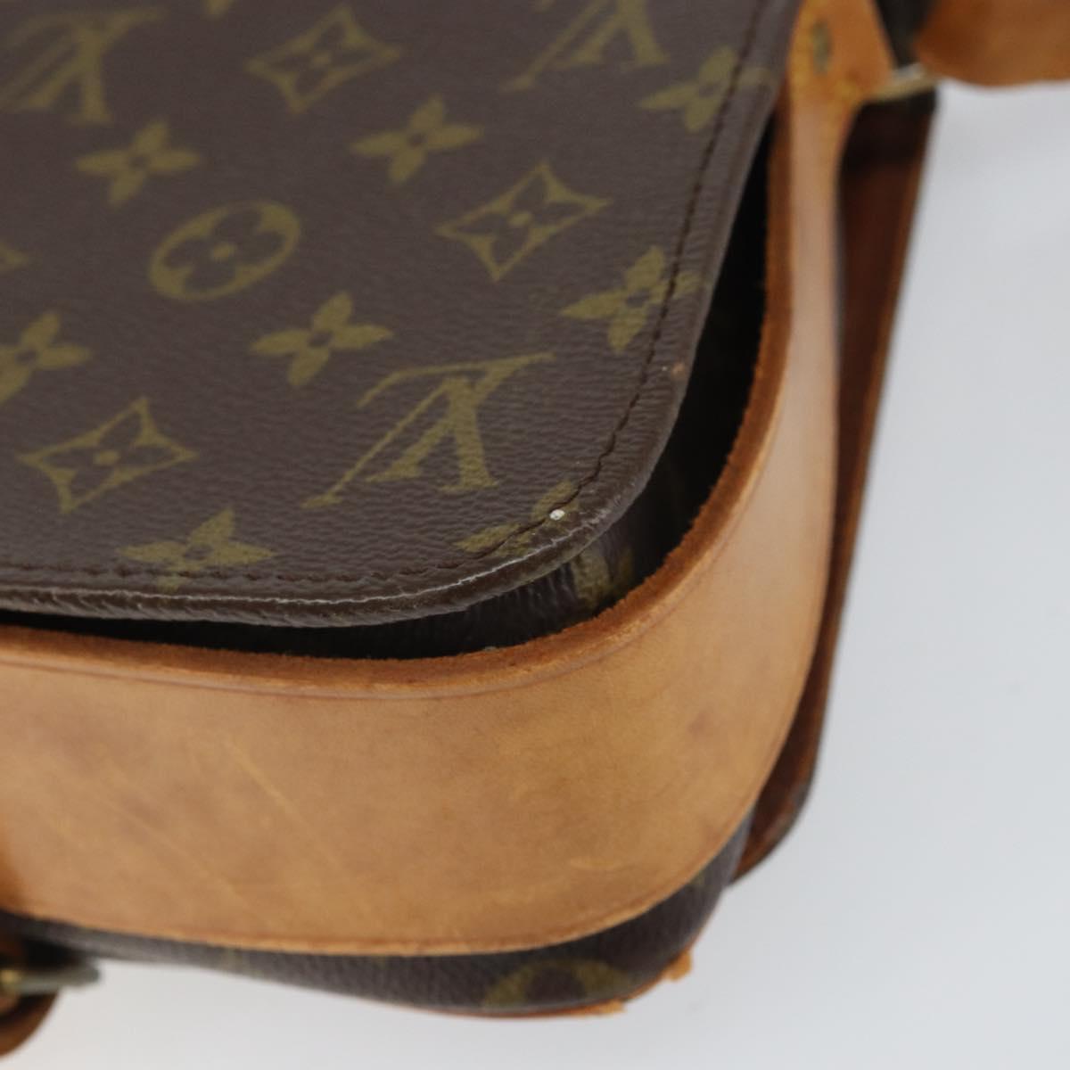 LOUIS VUITTON Monogram Cartouchiere MM Shoulder Bag Vintage M51253 Auth 169330