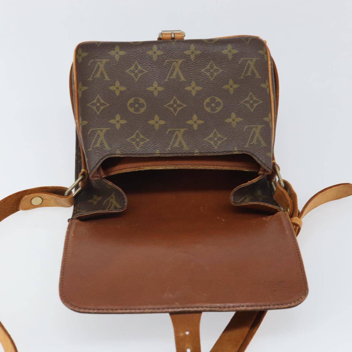 LOUIS VUITTON Monogram Cartouchiere MM Shoulder Bag Vintage M51253 Auth 169330