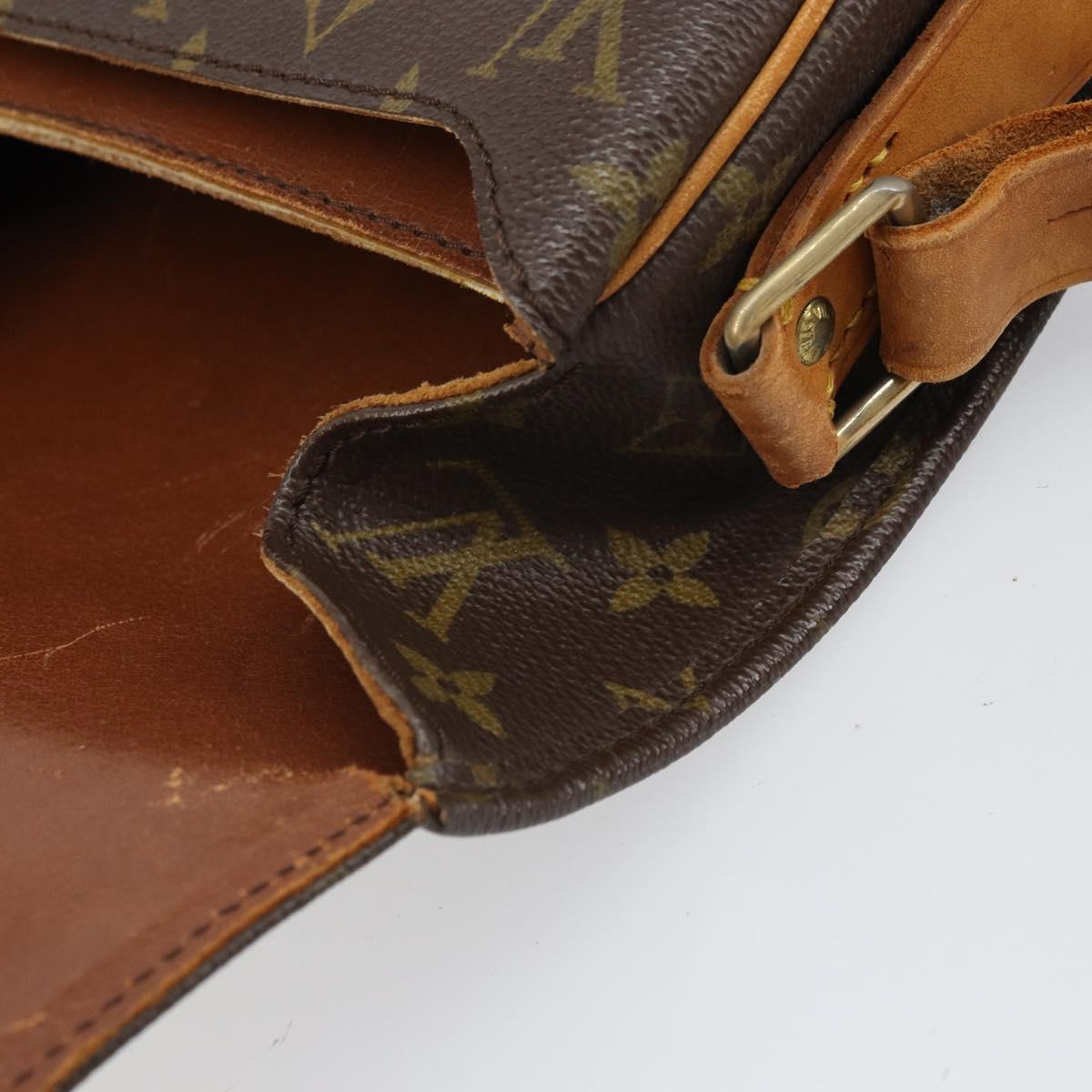 LOUIS VUITTON Monogram Cartouchiere MM Shoulder Bag Vintage M51253 Auth 169330