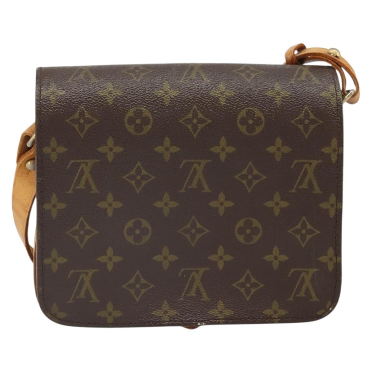 LOUIS VUITTON Monogram Cartouchiere MM Shoulder Bag Vintage M51253 Auth 169330