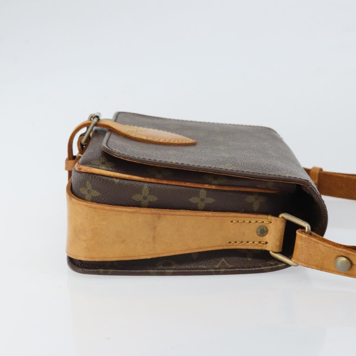LOUIS VUITTON Monogram Cartouchiere MM Shoulder Bag Vintage M51253 Auth 169330